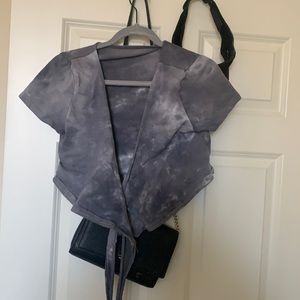 wrapped crop top
